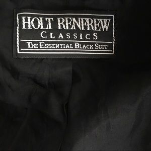 Holt Renfrew Vintage Oversized Classic Black Jacket